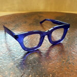 Anteojeriade / Anteojeria Hechos Para Ti blue glasses, brand new, never worn